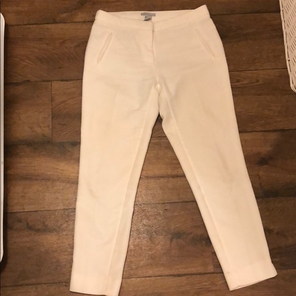 H&M white ankle pants. Size 4 - Picture 1 of 4
